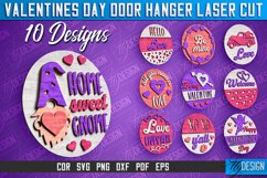 Valentines Day Door Hanger Laser Cut SVG | Laser Cut File Product Image 1