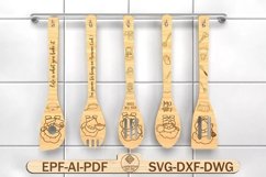 Chef Gnome Wooden Spoons Svg ,Cooking lovers Svg Product Image 1