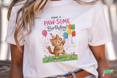 Funny Birthday Animals PNG Product Image 5