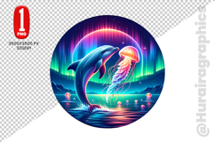 Cute Dolphin Clipart - PNG File Product Image 2