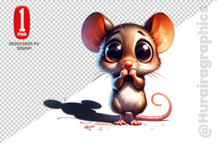 Cute Mouse Clipart - PNG File Product Image 2