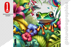 Cute Frog Clipart - PNG File Product Image 1