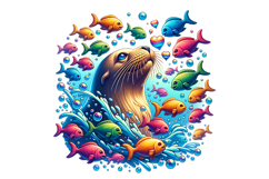 Cute Sealion Clipart - PNG File Product Image 2