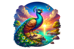 Cute Peacock Clipart - PNG File Product Image 2