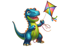 Cute Dinosaur Clipart - PNG File Product Image 1