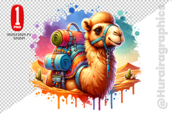 Cute Camel Clipart - PNG File Product Image 1