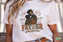 Retro Vintage Floral Father's Day PNG Product Image 5