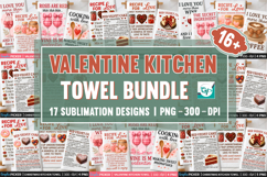 Valentine Kitchen Towel PNG Bundle, Valentine PNG Bundle Product Image 9