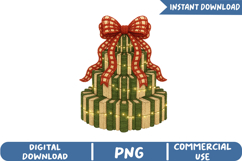 Christmas Gift Stack Sublimation, Yarn Crochet Christmas Pn Product Image 1