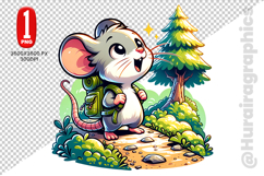 Cute Rat Clipart - PNG File Product Image 2