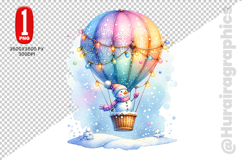 Snow Men Clipart- PNG File Product Image 2