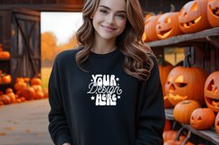 Gildan 18000 Black Mockup, Halloween Gildan 18000 Mockup Product Image 1