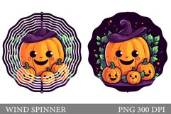 Cute Pumpkin Wind Spinner. Cute Halloween Pumpkin Spinner Product Image 1