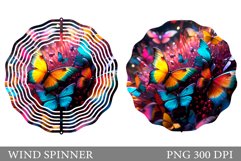 3D Butterfly Wind Spinner. 3D Butterfly Wind Spinner Design Product Image 1