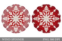 Snowflakes Spinner Design. Snowflakes Wind Spinner Product Image 1