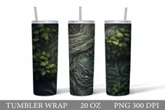 3D Texture Tumbler Wrap. Nature Texture Tumbler Wrap Design Product Image 1