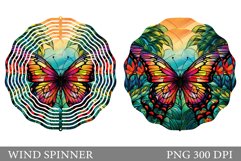 Butterfly Wind Spinner. Butterfly Spinner Sublimation Product Image 1