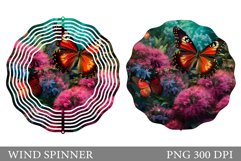 3D Butterfly Spinner Sublimation. 3D Butterfly Wind Spinner Product Image 1