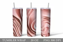 3D Abstract Tumbler design. Abstract Tumbler Sublimation Product Image 1