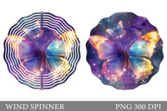 Butterfly Spinner Sublimation. Butterflies Wind Spinner Product Image 1