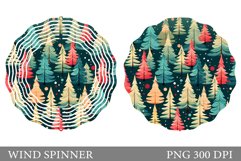 Christmas Tree Wind Spinner. Christmas Tree Spinner Design Product Image 1