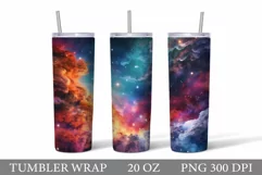Space Tumbler Wrap Design. Abstract Tumbler Sublimation Product Image 1