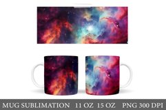Space Mug Wrap Design. Galaxy Mug Wrap Sublimation Product Image 2
