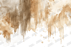 Brown Watercolor Drip Texture Background for Craft Projects Product Image 1