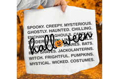 Halloween Words PNG SVG, Spooky Season SVG, Halloween SVG Product Image 2