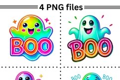 Neon Halloween Ghost PNG,Coquette Ghost for Trendy Halloween Product Image 2