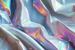 A vibrant and colorful abstract holographic fabric texture Product Image 1