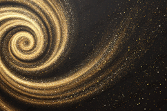Gold Glitter Vortex Background | Swirling Light Trail Textur Product Image 1