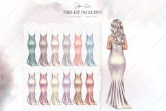 Wedding Clipart, Bridesmaids Clip Art, Bride PNG, DIY Art Product Image 3