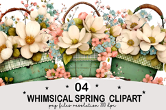 Whimsical Spring Clipart png Whimsical Spring Watercolor png Product Image 1
