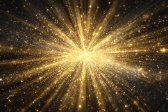 Explosive Gold Glitter Starburst Background | Radial Texture Product Image 1
