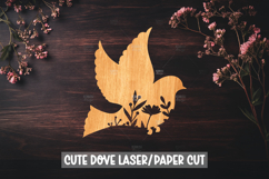 6 Dove Floral Laser Cut SVG Files Product Image 2