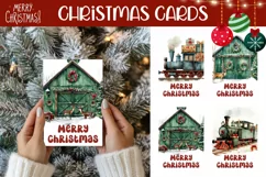 Christmas Greeting Card, Watercolor Christmas Cards PNG Product Image 1