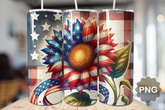4th Of July Sunflowers Tumbler Bundle - 4th of July Tumbler Product Image 2