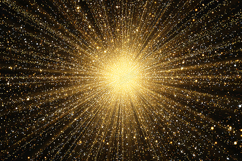 Intense Gold Glitter Starburst Background | High-Density Glo Product Image 1