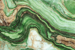 A vibrant green marble texture with swirling patterns &amp; gold Product Image 1