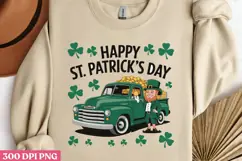 Happy St. Patric s Day PNG, St Patricks Day Gnome Sublimatio Product Image 1