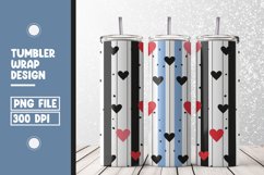 Heart Pattern Tumbler Warp Design Product Image 1