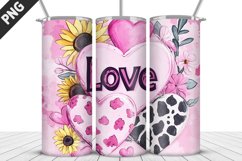 Lovely Hearts Tumbler Design | Valentine&#039;s Day Tumbler Wrap Product Image 2
