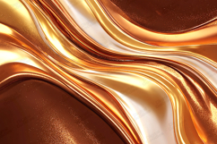 Molten Gold Bronze Metallic Swirl Luxury Background Product Image 1