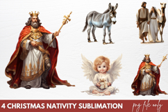 Christmas Nativity Sets Clipart PNG Product Image 1