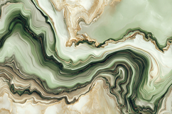 A marble pattern with swirling green and gold colors Product Image 1