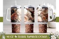 Wedding Tumbler Design, Glitter 40 Oz Tumbler Wrap Product Image 1