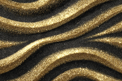 Gold Glitter Wave Pattern Texture | Abstract Sand Lines Product Image 1