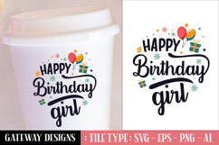 Happy Birthday Girl svg design Product Image 1