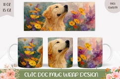 Labrador Mug Design, Labrador Dog Mug Sublimation Product Image 1